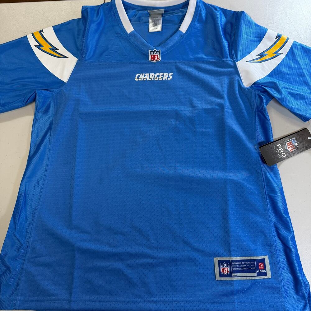 Los Angeles Chargers NFL Pro Line Women's Alternate Blank Jersey Medium NWT